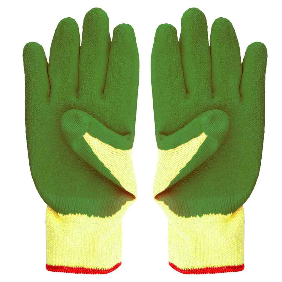 TrustBasket Reusable, Heavy Duty Garden Hand Gloves 2 Count (Pack Of 1) (Colour May Vary)
