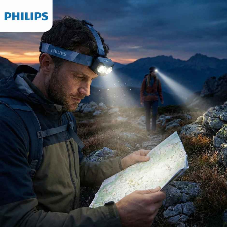 Philips SFL3342RH/56 Owl Eye Night Vision Flashlight | 450 Lumens | 1000 mAh Battery