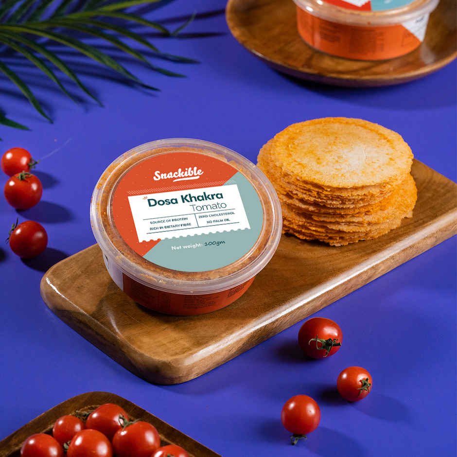 Snackible Tomato Dosa Khakra | Millet Snack Combo