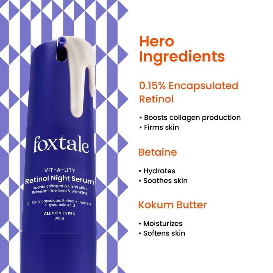 Foxtale 0.15% Retinol Night Face Serum