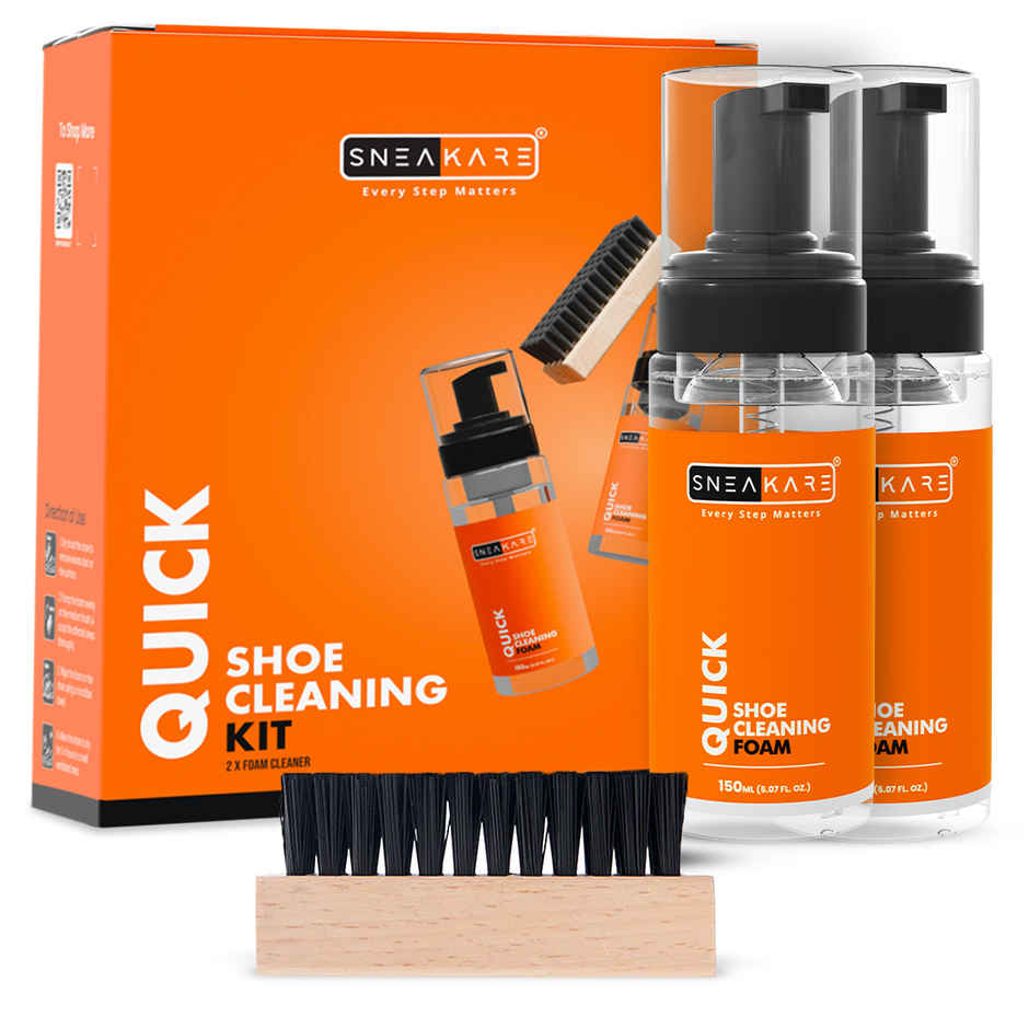 Sneakare Quick Shoe Cleaning Kit with Extra Foam