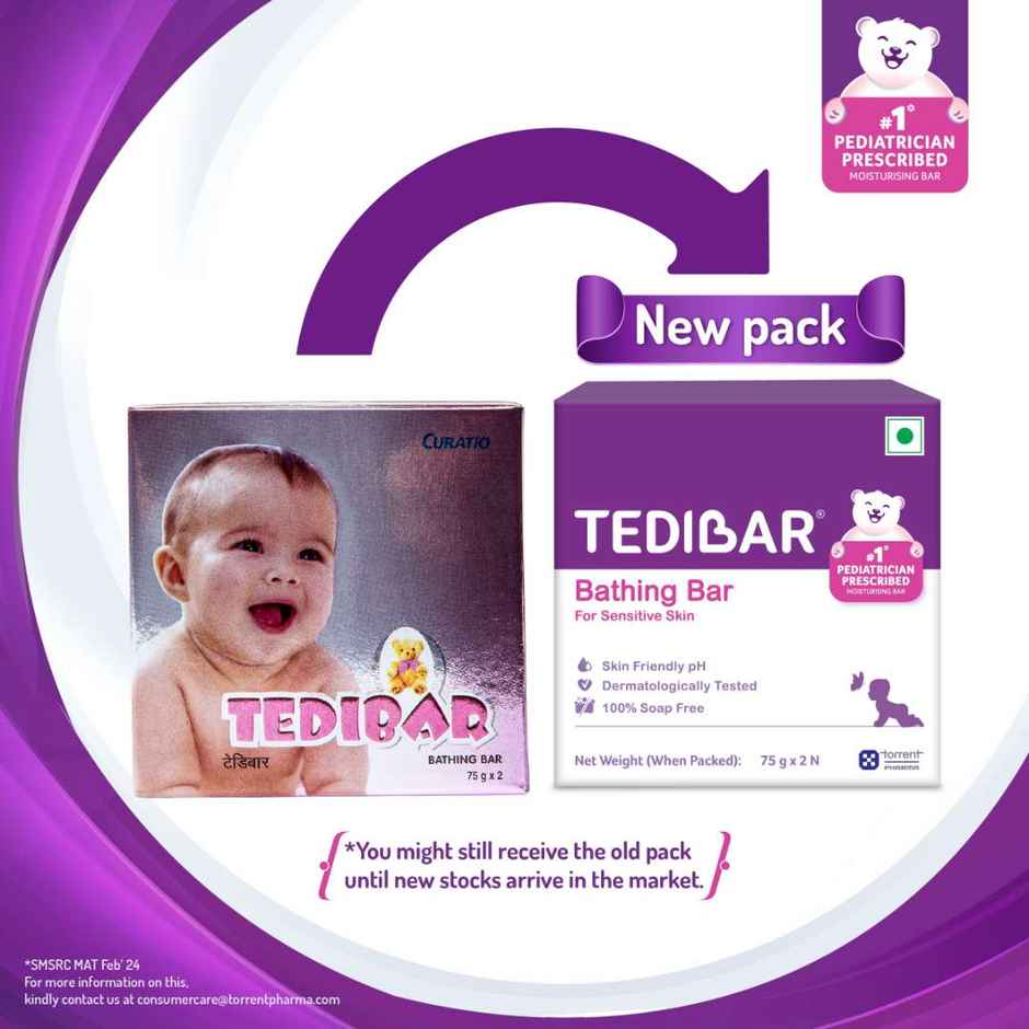 Tedibar Bathing Bar For Babies Sensitive Skin Pack