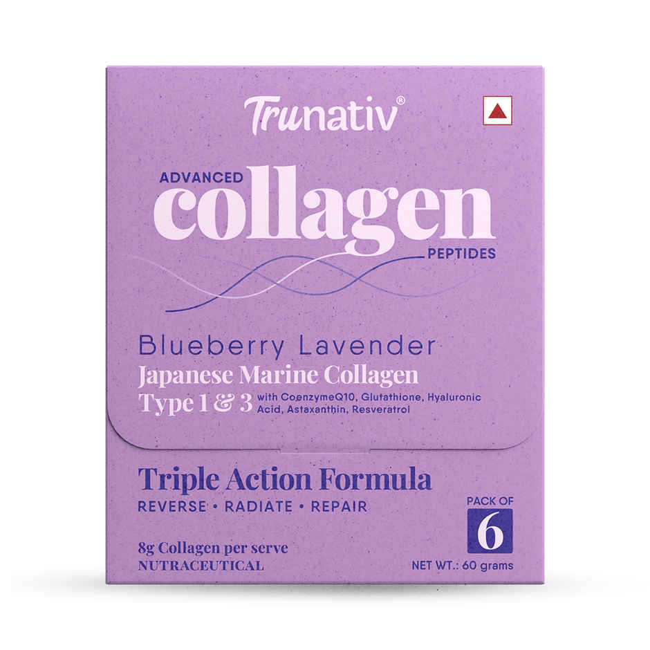 Trunativ Advanced Collagen Peptides - Blueberry Lavendar (10Gx6 Sachets)