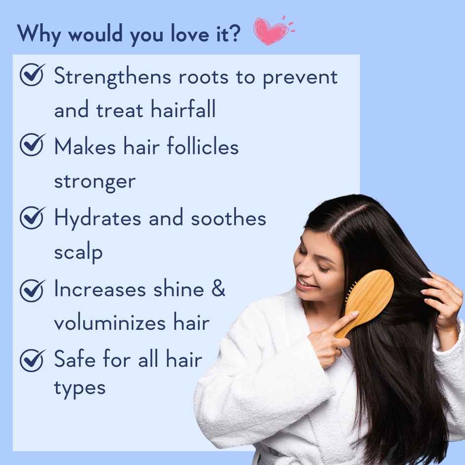 Wishcare Multi Peptide Rice Water Anti Hairfall Shampoo - Rosemary, Capilia Longa, Ha & Caffeine