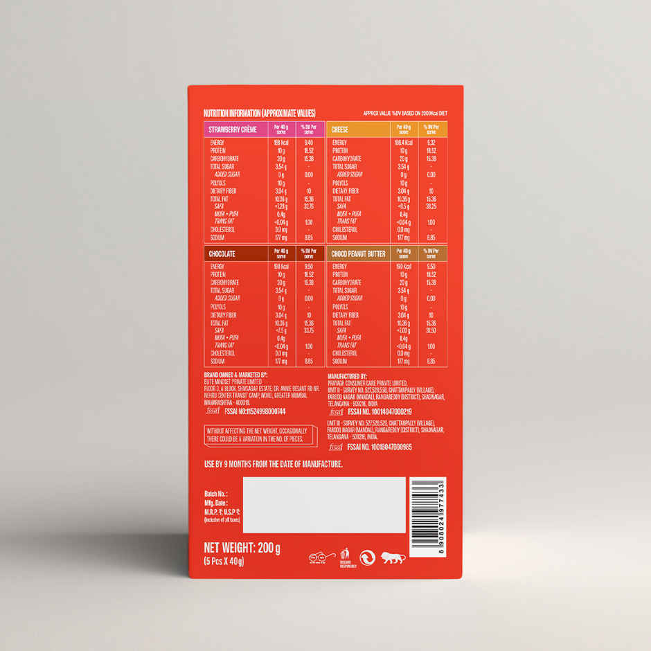 SuperYou Assorted 10 g Wafer Protein Bar | Pack of 5