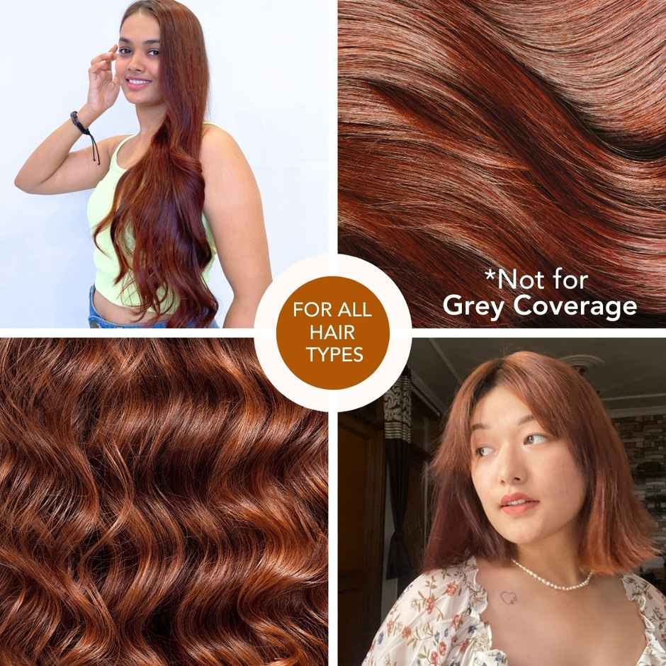 Paradyes No Bleach Cinnamon Brown Glossy Hair Tint, Ammonia|free Hair Color for Natural Black Hair