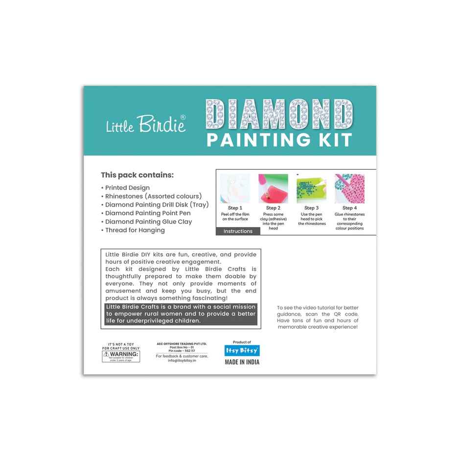 Itsy Bitsy Diy Diamond Painting Kit Mermaid 1 Box Lb