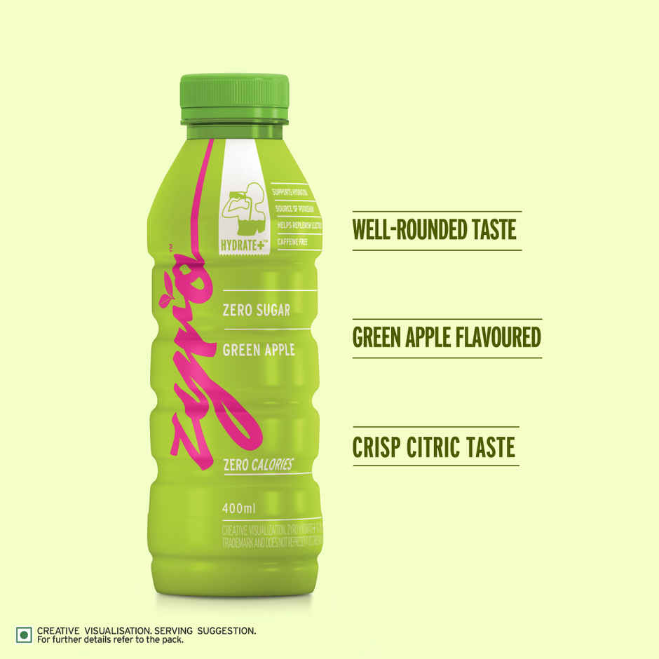 Zyro by Karan Aujla Hydration Drink | Zero Sugar | Green Apple