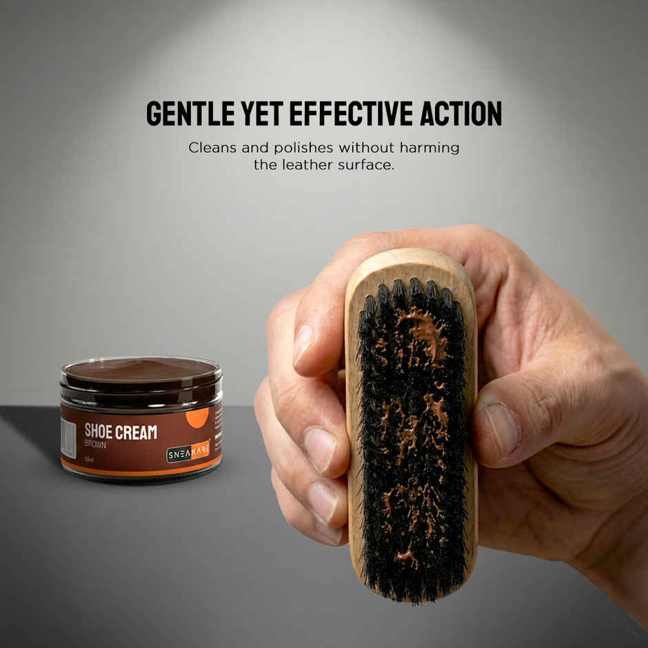 Sneakare Leather Shoe Polish and Care Brush
