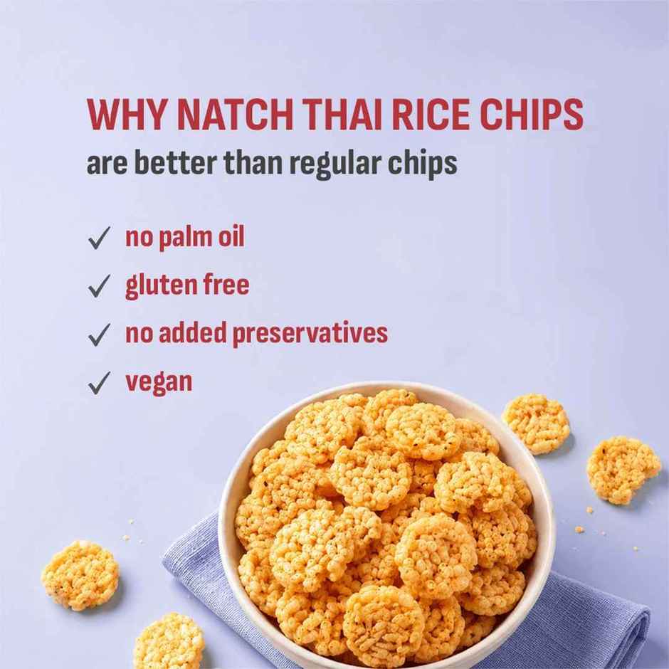 Natch Sesame Thai Rice Chips | No Palm Oil | Healthy Snacks