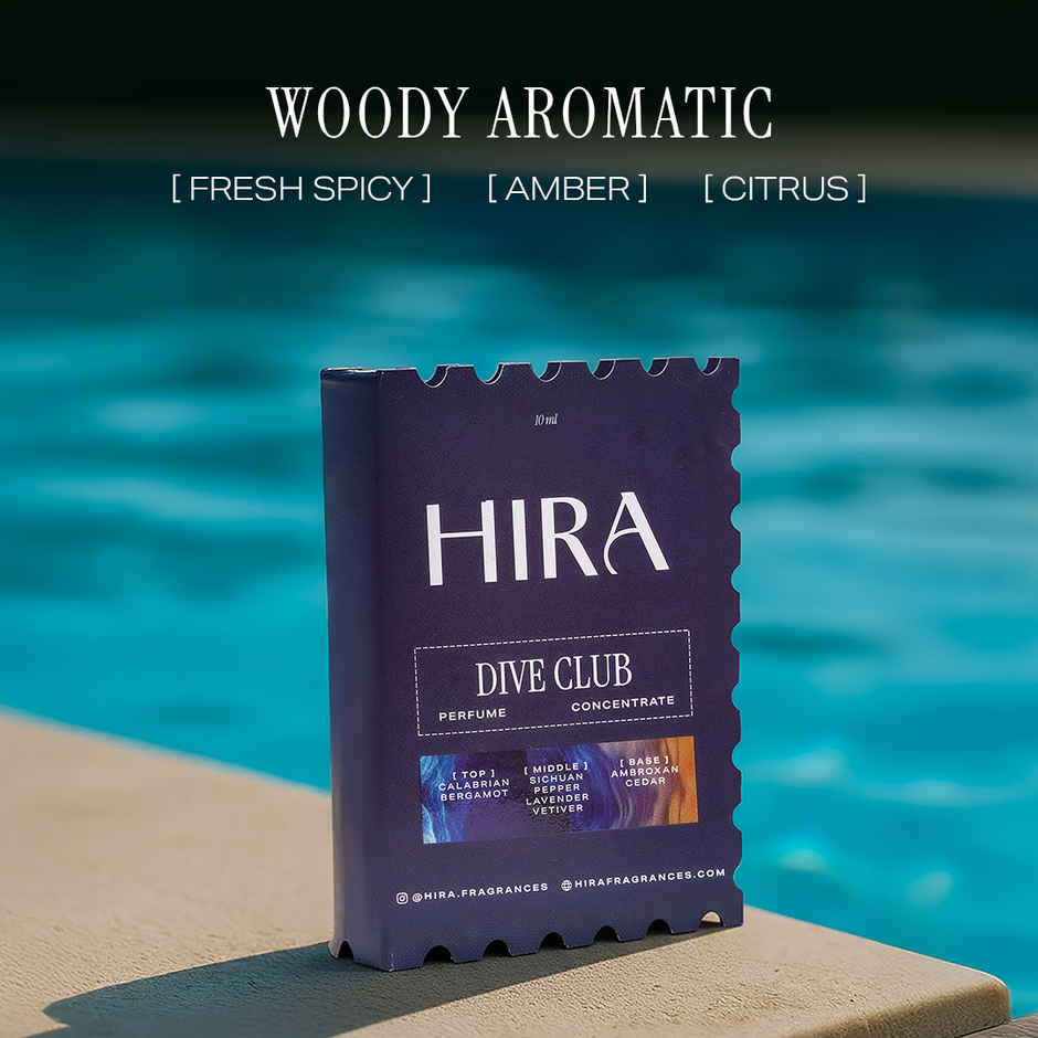 Hira Dive Club Long Lasting Eau De Parfum For Men | Woody, Musky & Spicy Notes
