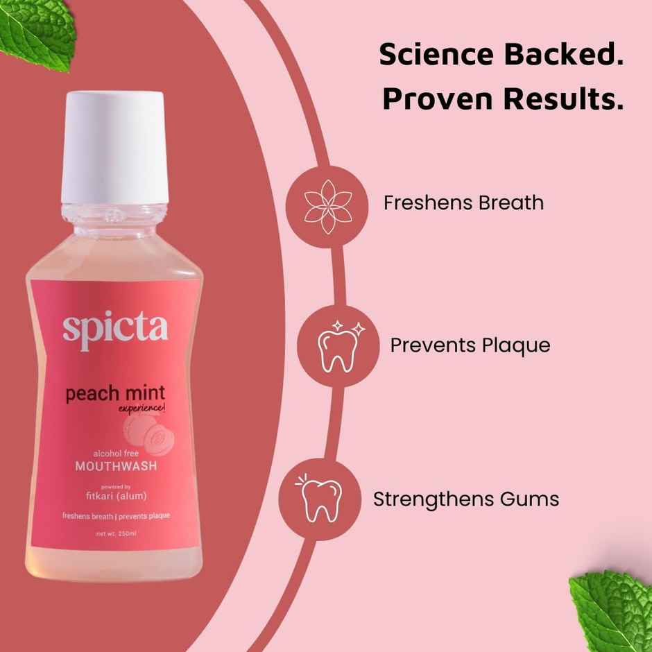 Spicta Peach Mint Mouthwash