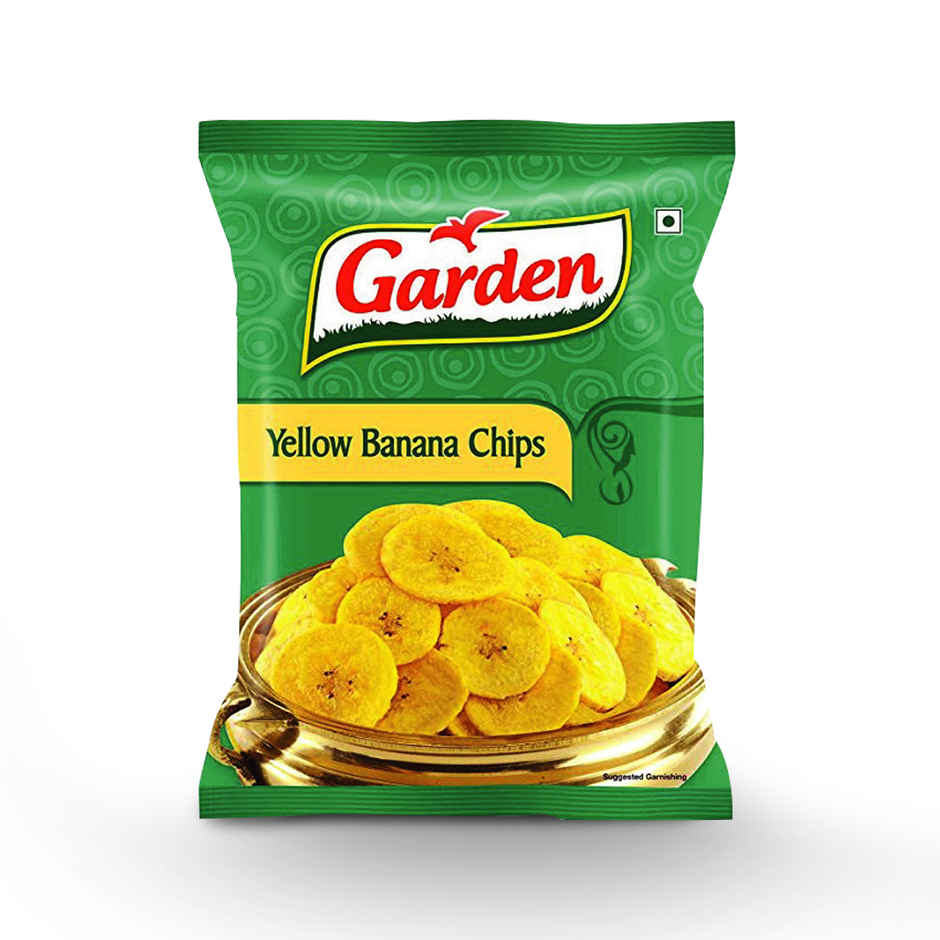 Garden Yellow Banana Chips | Crunchy Fried Snack
