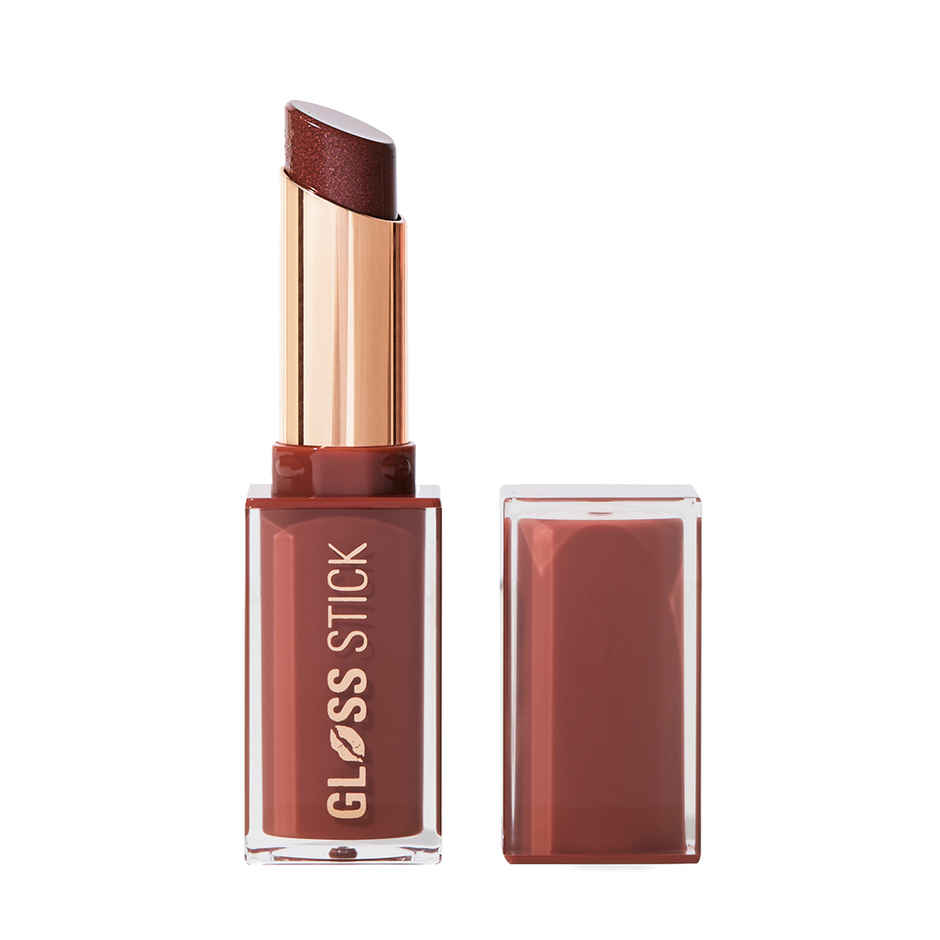 Makeup Revolution Pout Lip Gloss Lipstick | Shimmer Toasted Caramel