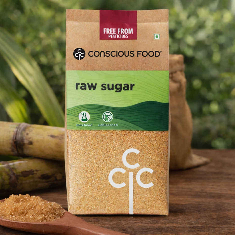 Conscious Food Raw Sugar Natural Unprocessed