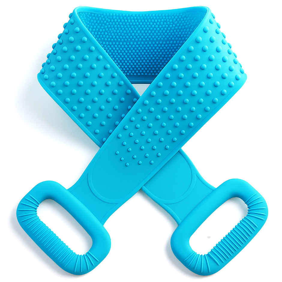 Multibrite Silicone Body Scrubber for Bath | Double-Sided Back Exfoliating Scrubber