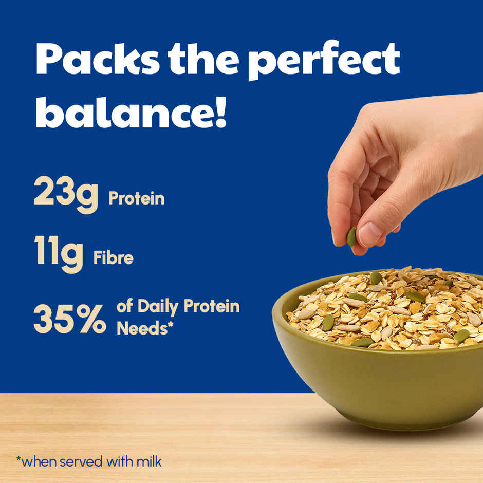Right Shift High Protein Oats++ | With Millets and Seeds | 23g Protein, 11g Fibre 