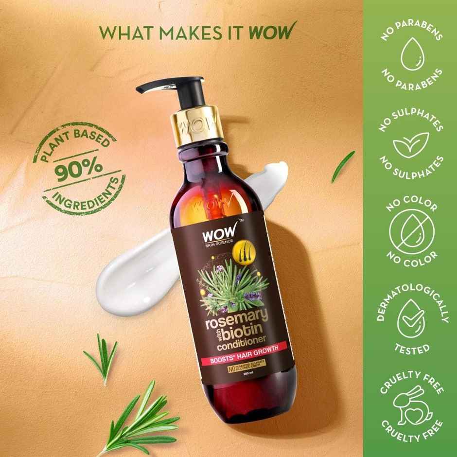 Wow Skin Science Rosemary With Biotin Conditioner