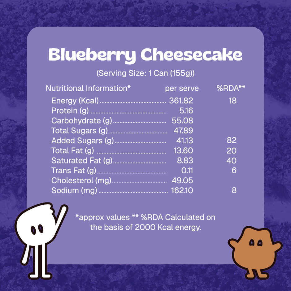 OB & GOB Blueberry & Cheesecake Ice Cream Sundae Combo