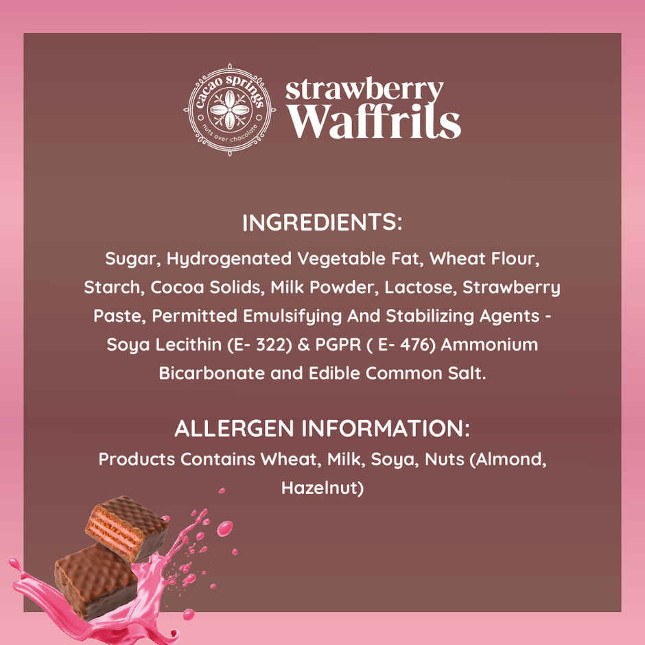 Cacao Springs Strawberry Waffrils