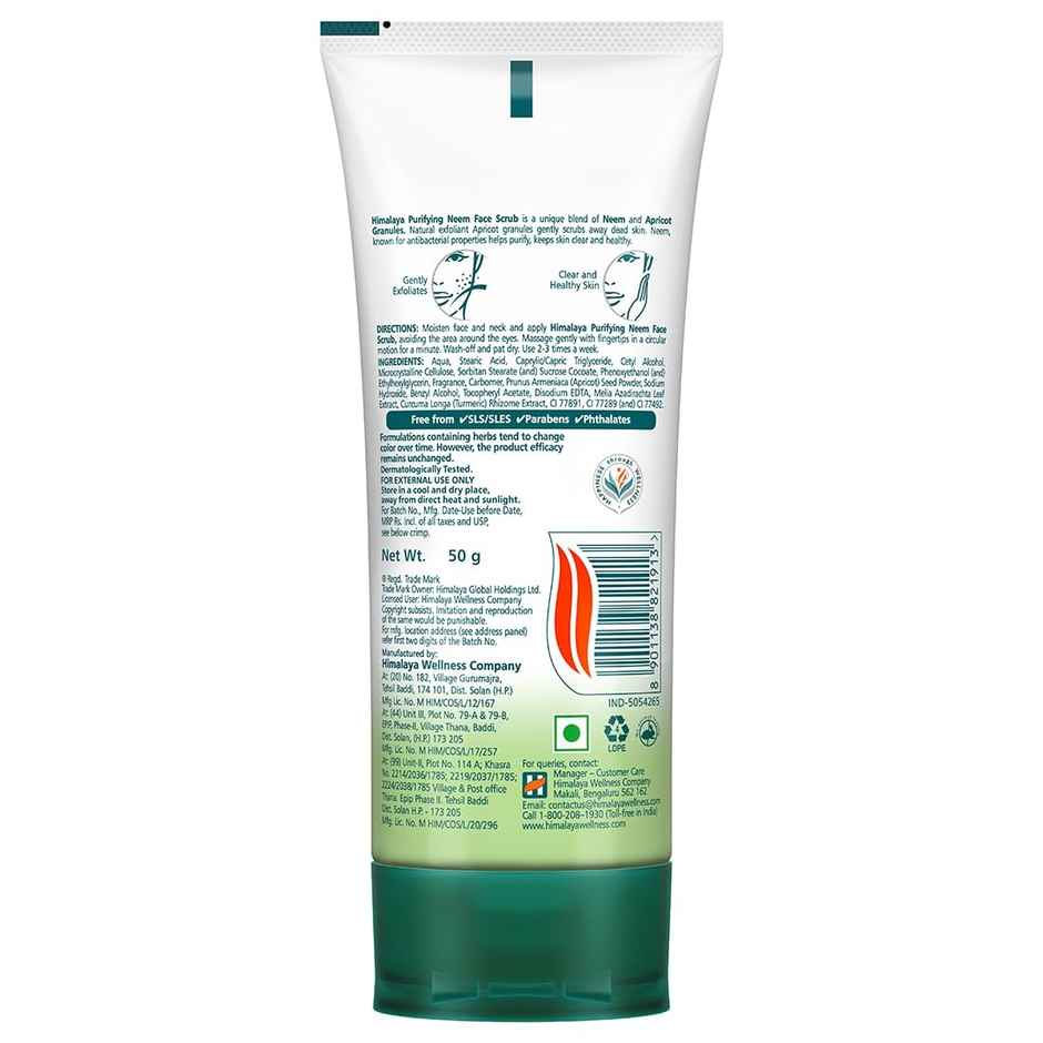 Himalaya Wellness Company Purifying Neem Face Scrub