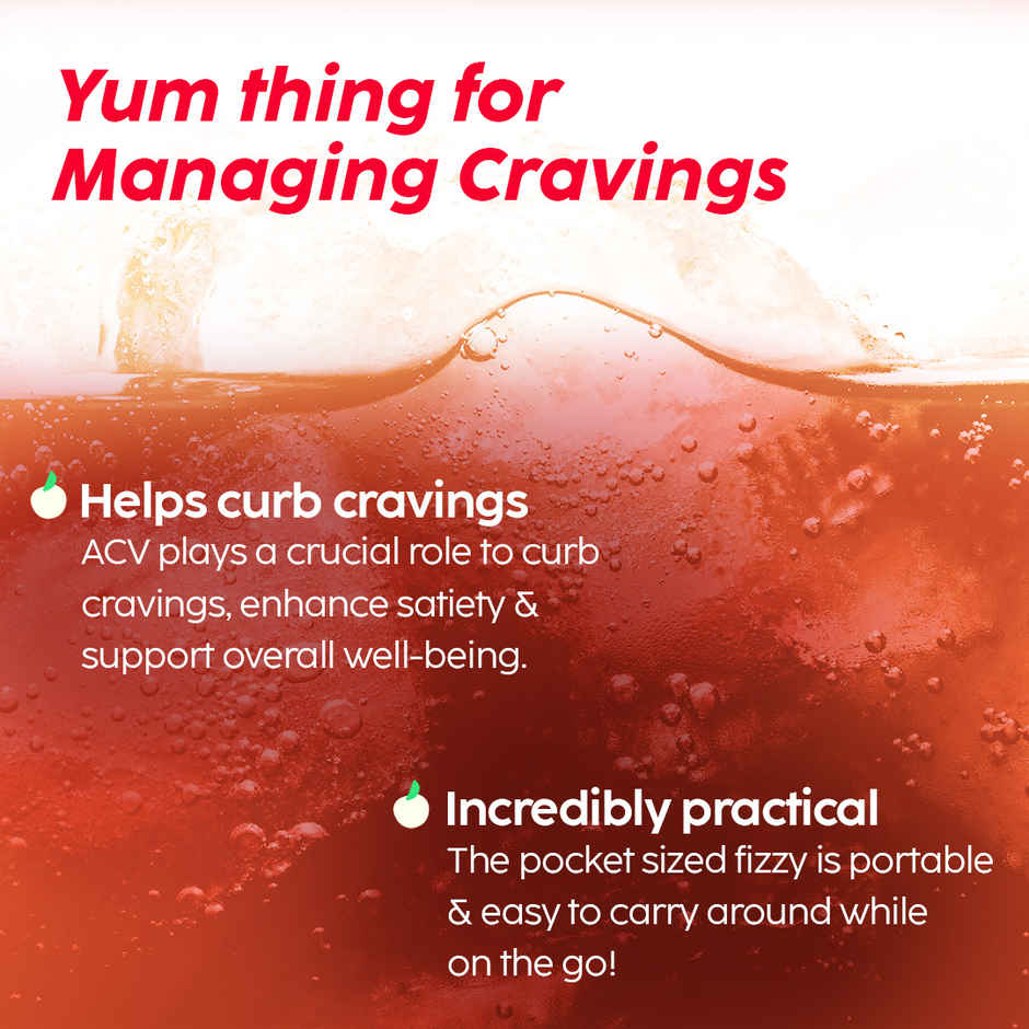 Plix Apple Cider Vinegar Effervescent for Weight Loss (Juicy Watermelon) - Pack Of 1 Combo 