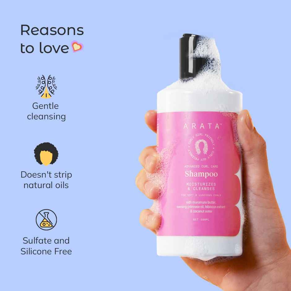 Arata Curl Shampoo (Sulphate Free & Gentle Cleansing)