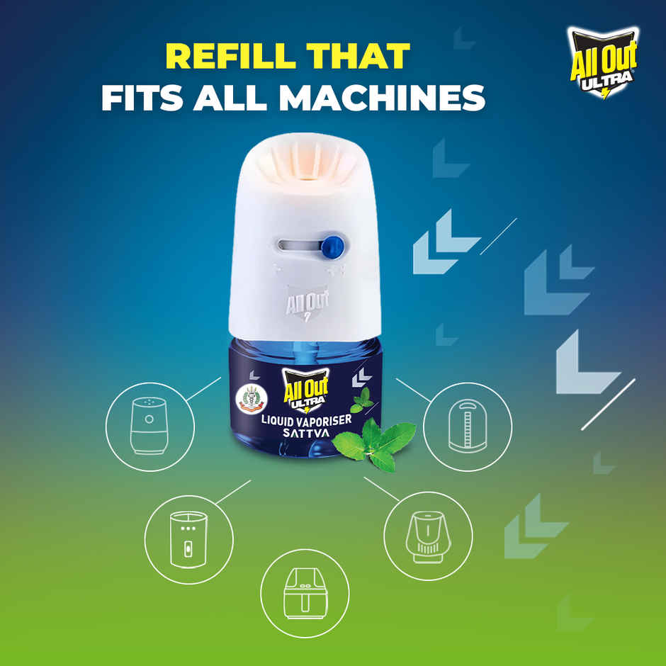All Out Ultra Sattva Liquid Vaporiser Mosquito Repellent Refill