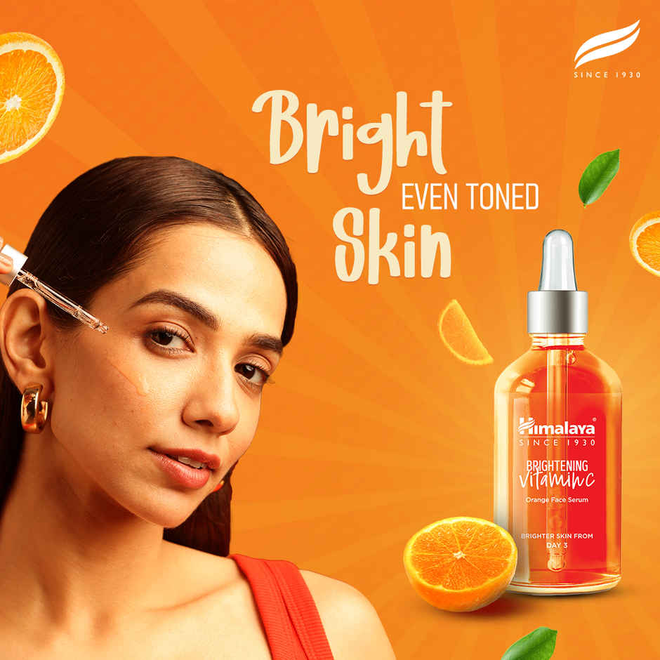 Himalaya Brightening Vitamin C Serum | 5X Vitamin C & 10X Niacinamide | Brighter Skin from Day 3