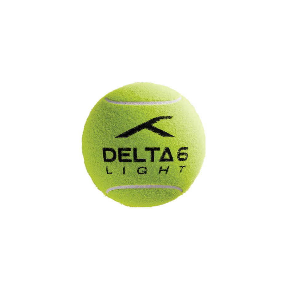 Hundred Delta 6 Light Cricket Tennis Balls | Yellow | Pack Of 6