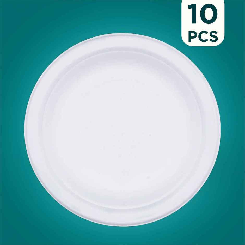 Disposable Bagasse Plates | Round | 7 inch | Ezee