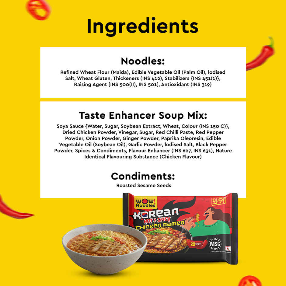 Wow! Noodles Korean Hot & Spicy Chicken