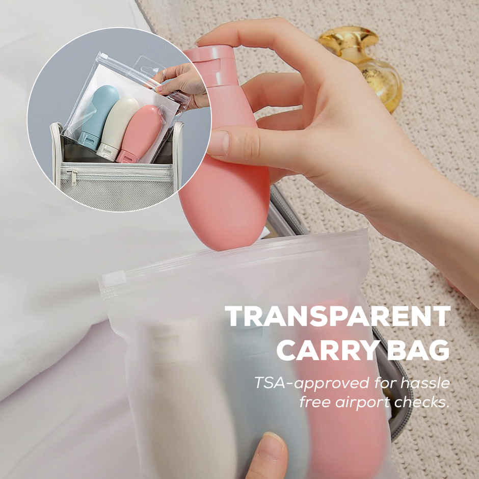 Gleva Travel Bottles Set | Leak-Proof Toiletries Containers