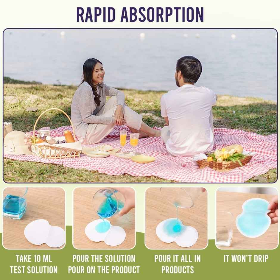 Sanfe Underarm Sweat Absorbent Patch | 8 hr odour control, stain free, ultra thin | 5 Pairs