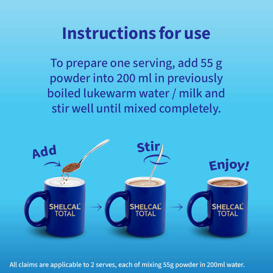 Shelcal Total Chocolate flavour powder