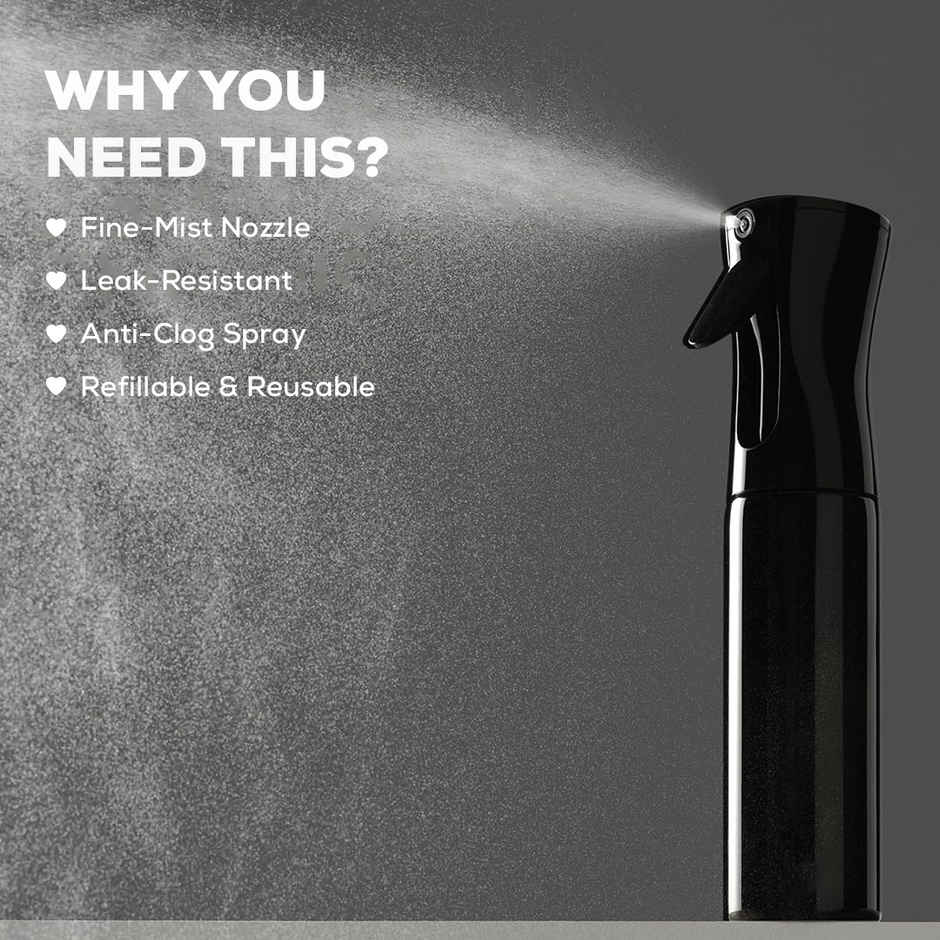 Gleva Continuous Fine Mist Hair Spray Bottle | For Home, Salon, Face, Skin Care | 300 ml