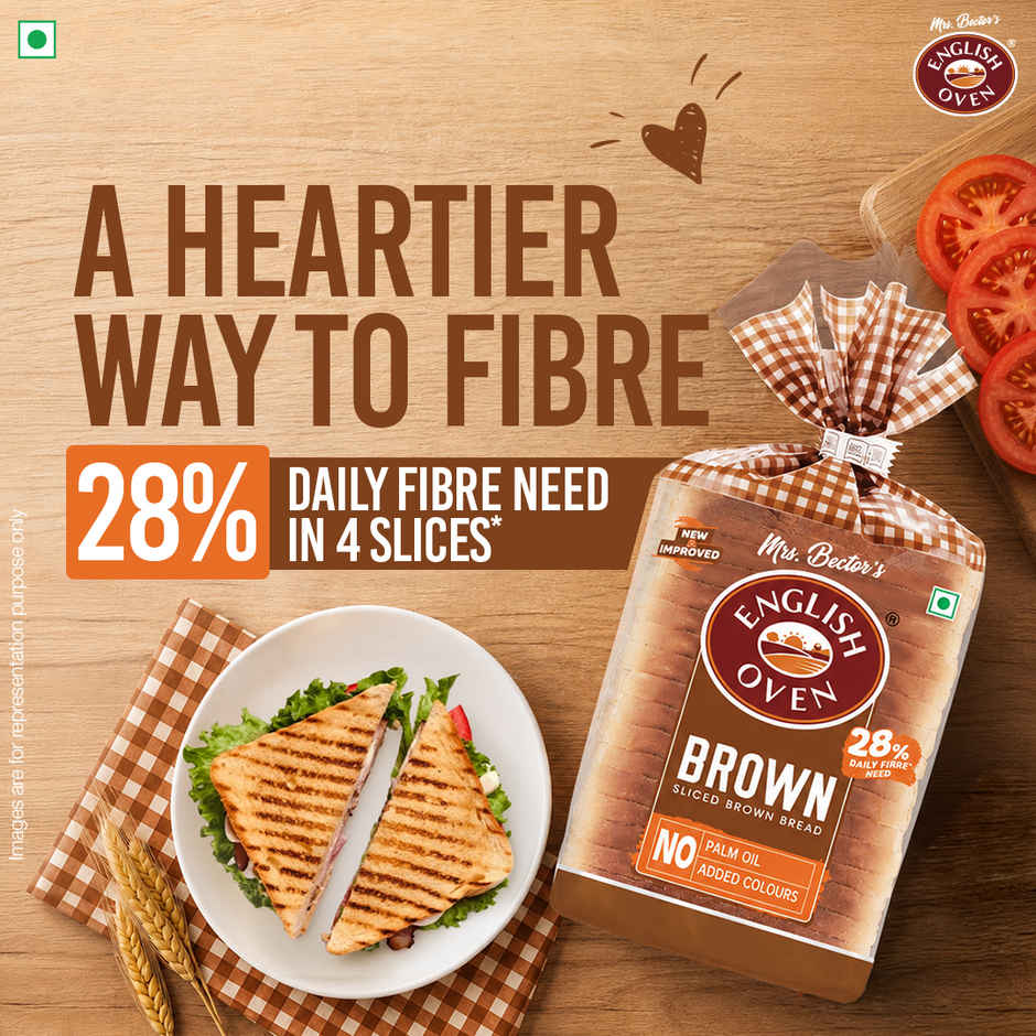 English Oven Brown Bread | No Palm Oil | High Fibre