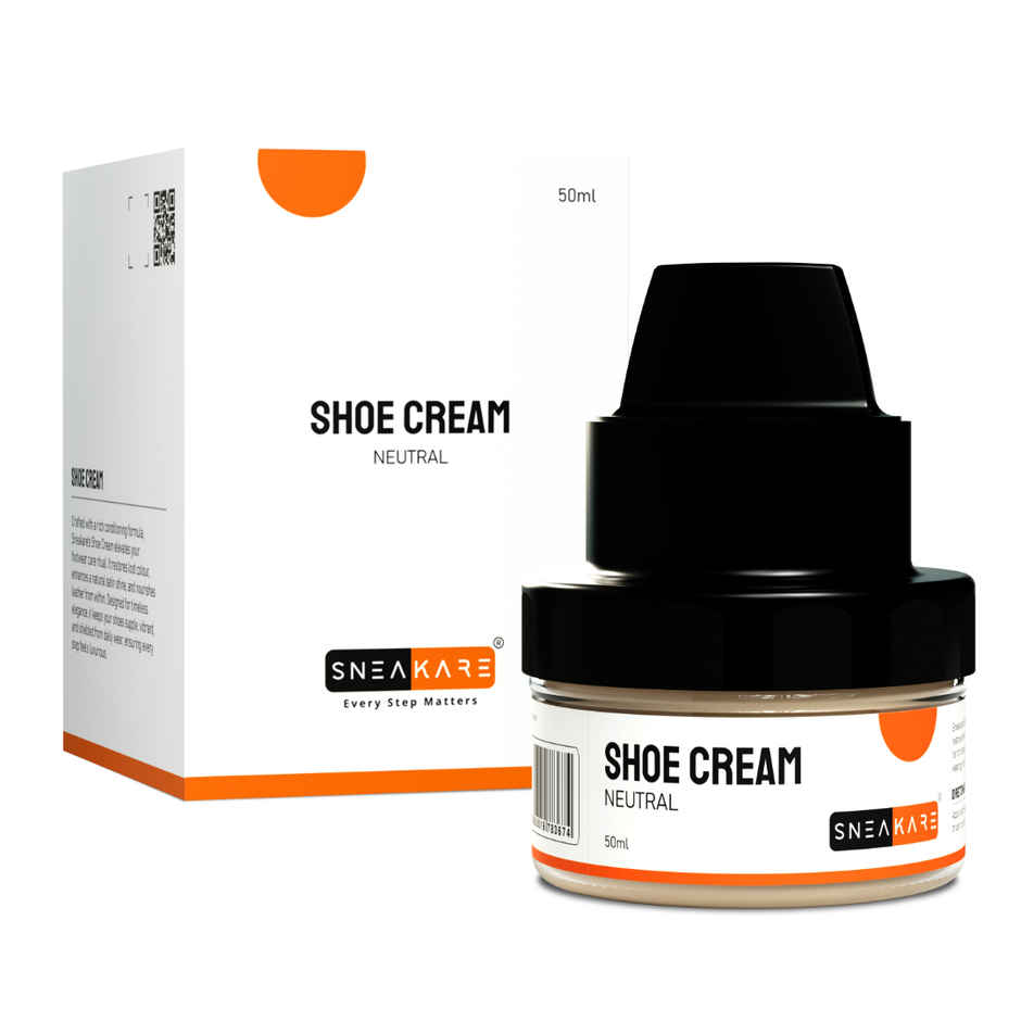 Sneakare Neutral Shoe Cream with Built-In Applicator