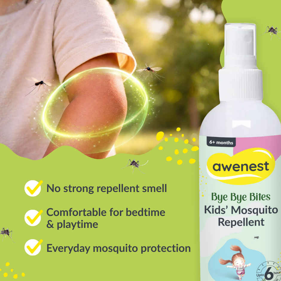 Awenest Bye Bye Bites Kids Mosquito Repellant Spray