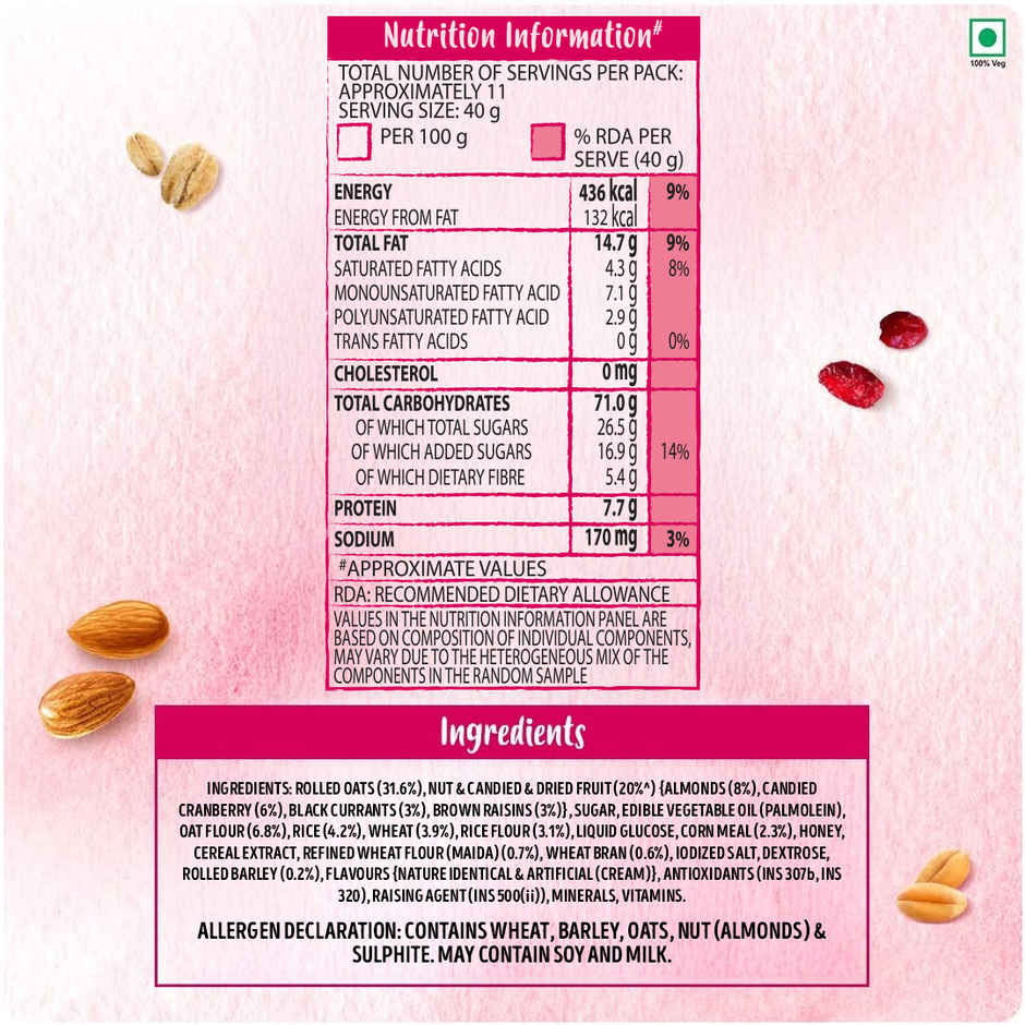 Kellogg's Almonds And Cranberries Granola Combo