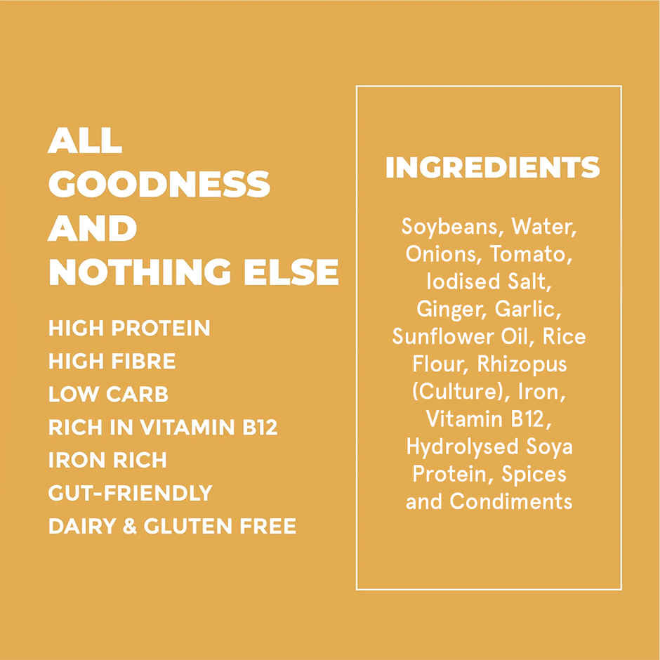 Hello Tempayy 40g Protein Masala Tempeh Cubes |Low Fat & High Fibre