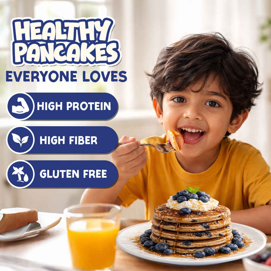 Gladful Blueberry Pancake - Sprouted Jowar And Oats