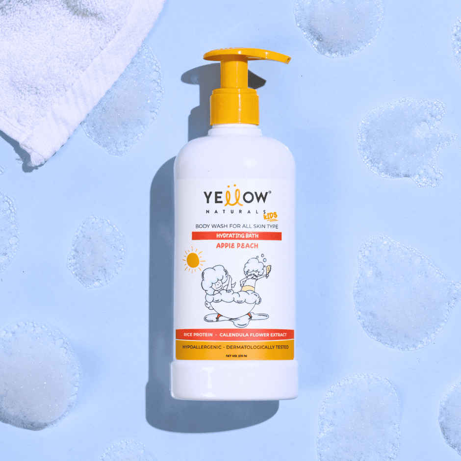Yellow Naturals Hydrating Bath Refreshing Body Wash For Kids | 4-12 Years | All Skin Types