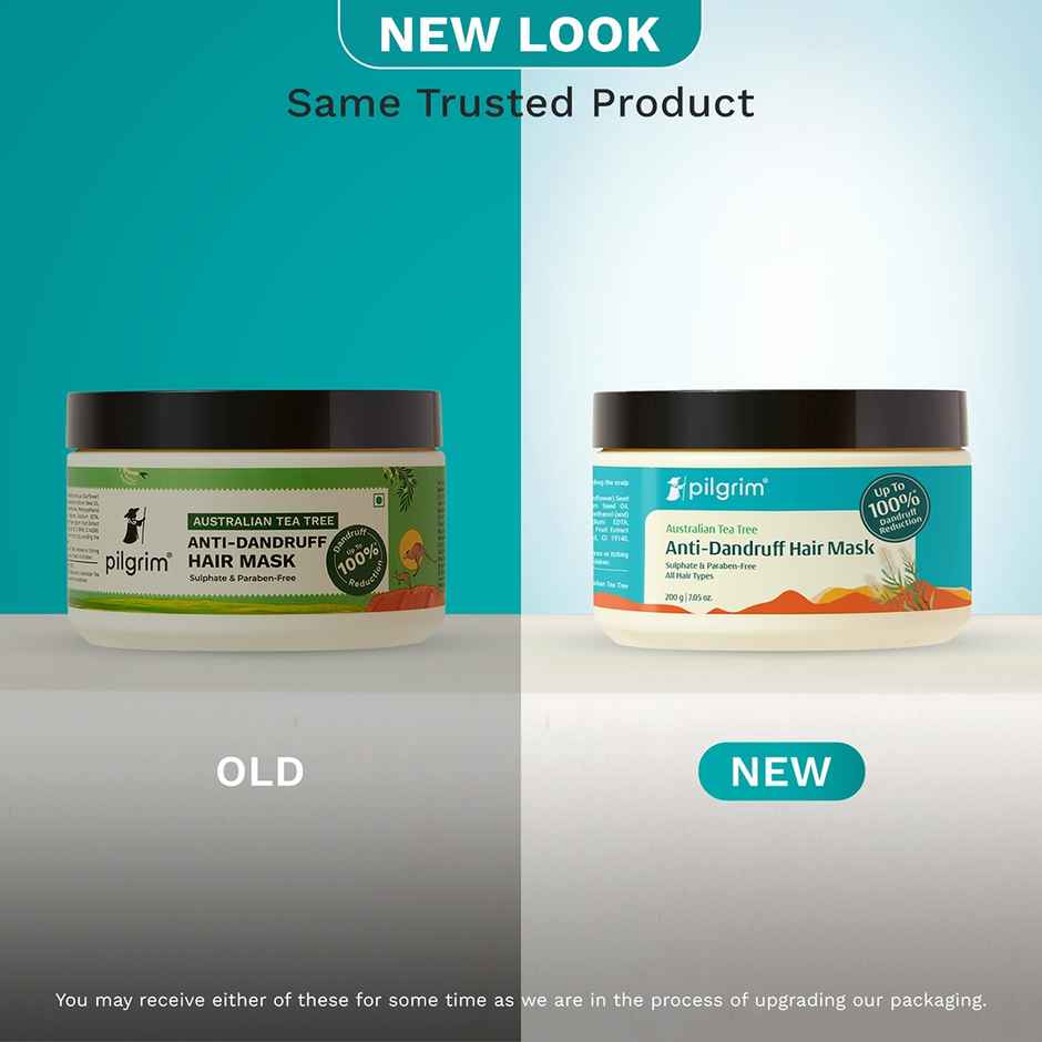 Pilgrim Australian Tea Tree Anti-Dandruff Hair Mask Makes Hair Smooth & Deeply Moisturizes