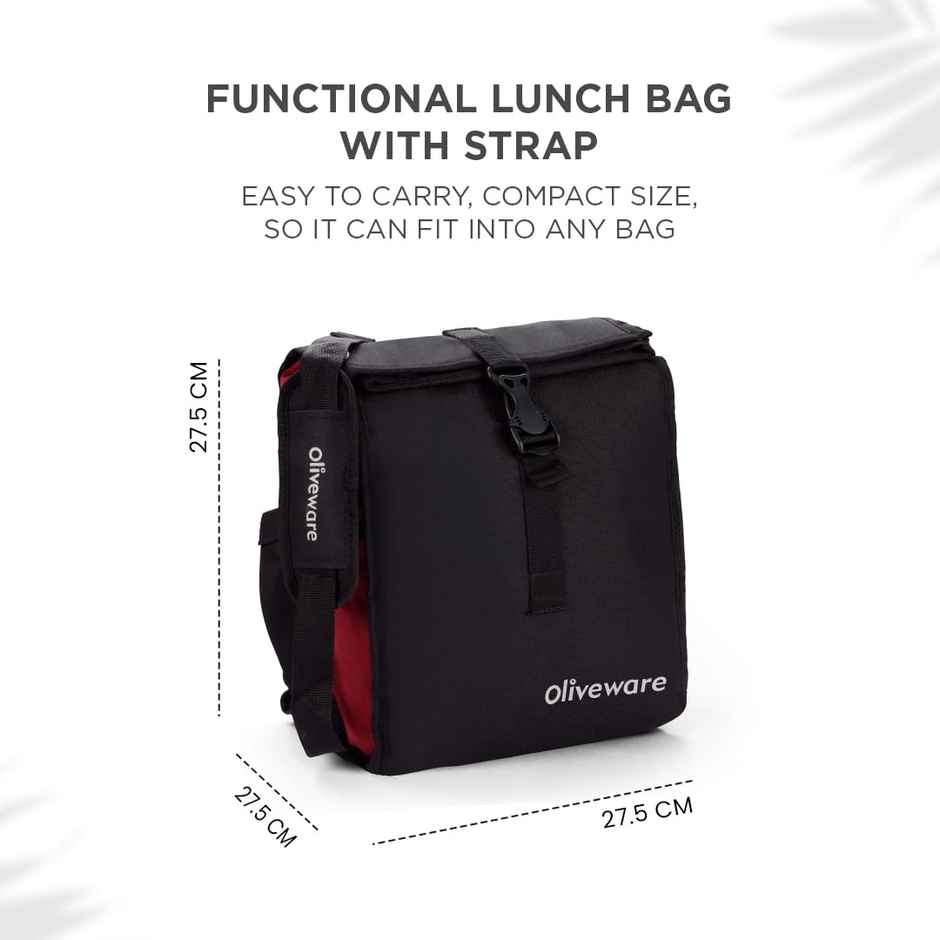 Oliveware Crystal Lunch Box - Maroon