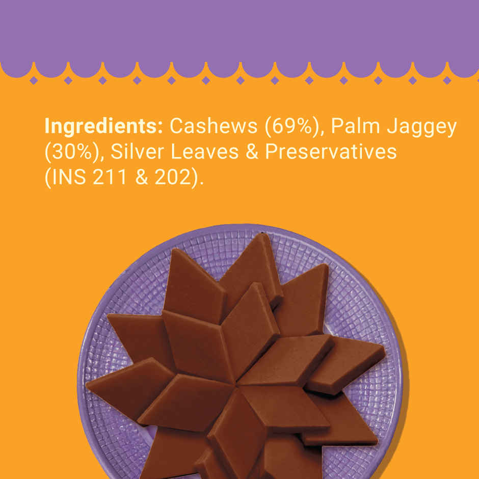 Jaggery Kaju Katli, No Added Refined Sugar, Sweets By GO DESi