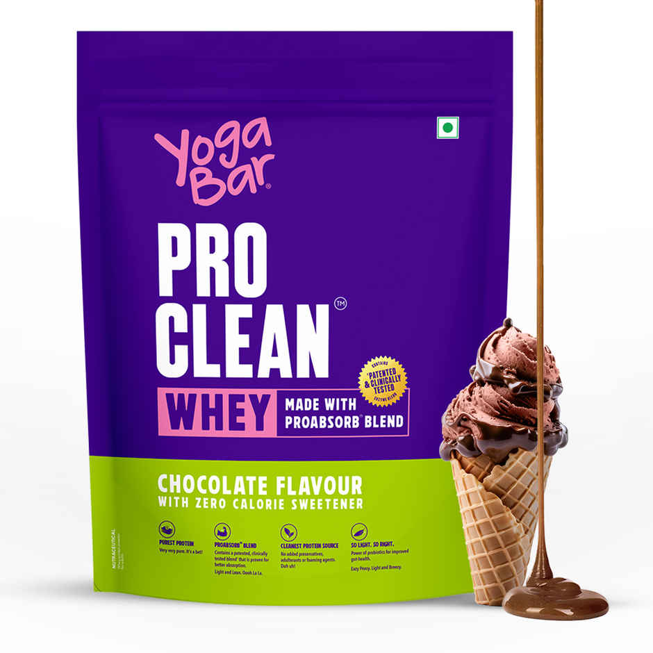Yoga Bar ProClean Whey Protein Blend, Chocolate with Zero Calorie Sweetener, 26g Protein per Serve