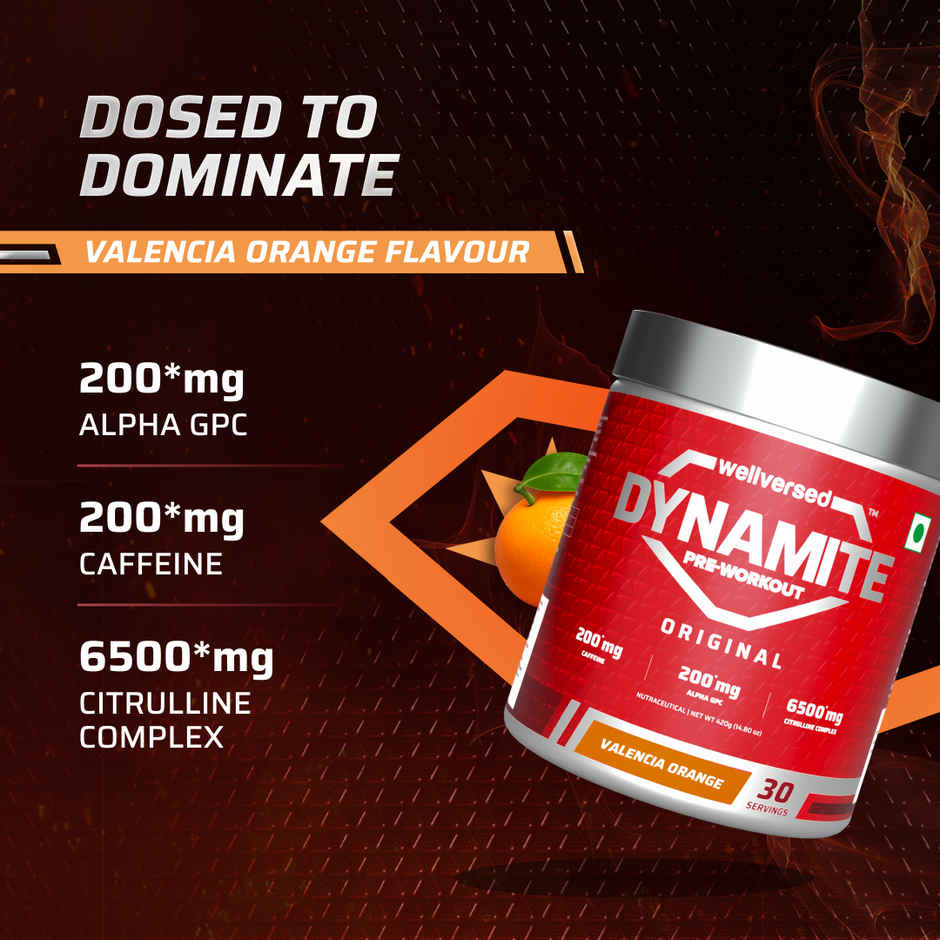 Dynamite Pre-Workout (30 Servings) Valencia Orange