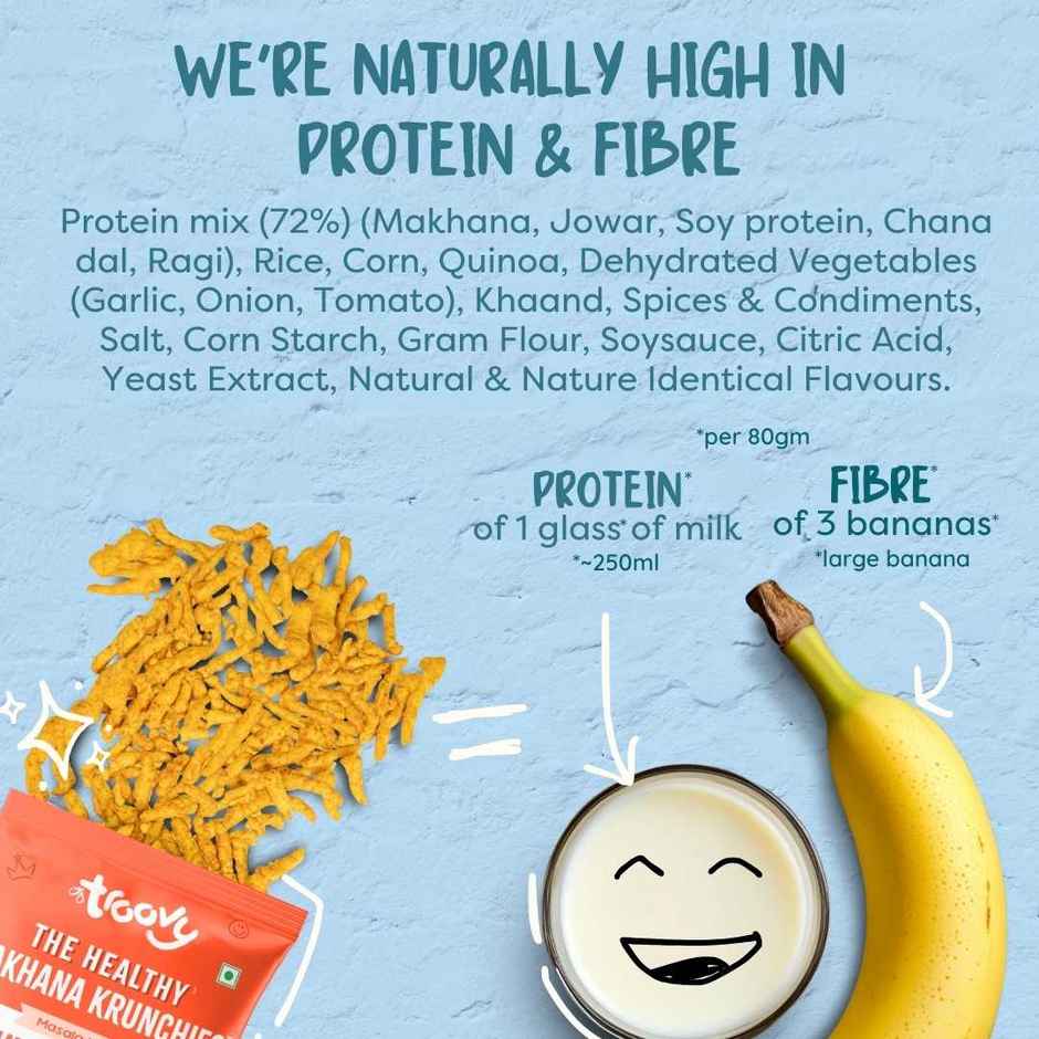 Troovy Healthy Makhana Krunchies | High Protein, No Palm Oil