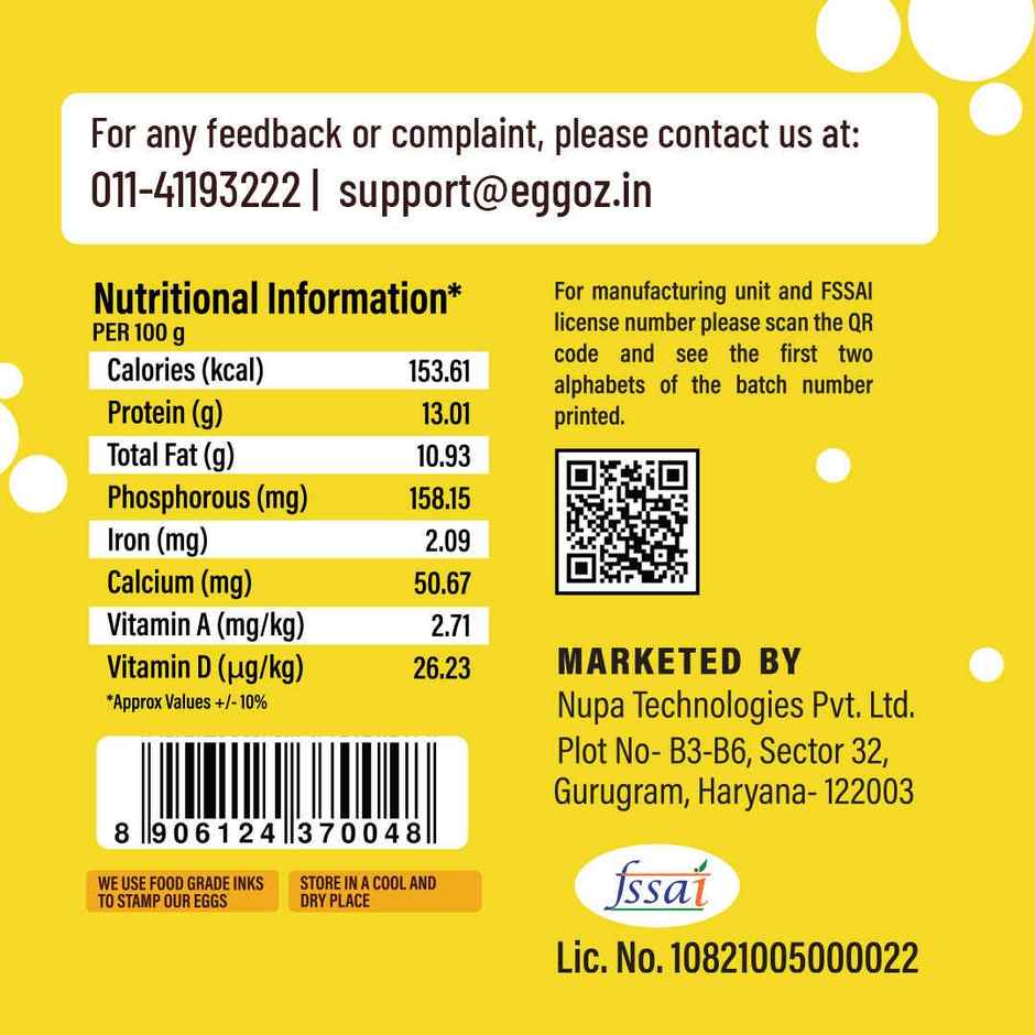 Eggoz Protein Rich Farm Fresh White Eggs